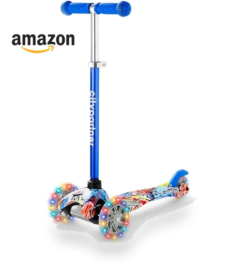 3-Wheel LED Kick Scooter — Push Scooters, CityPartner