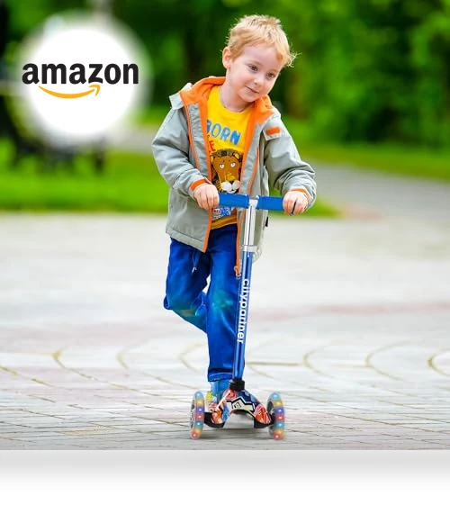 3-Wheel LED Kick Scooter — Push Scooters, CityPartner