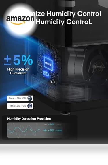 6L Warm and Cool Mist Humidifier — Air Moisturizers, FOHERE