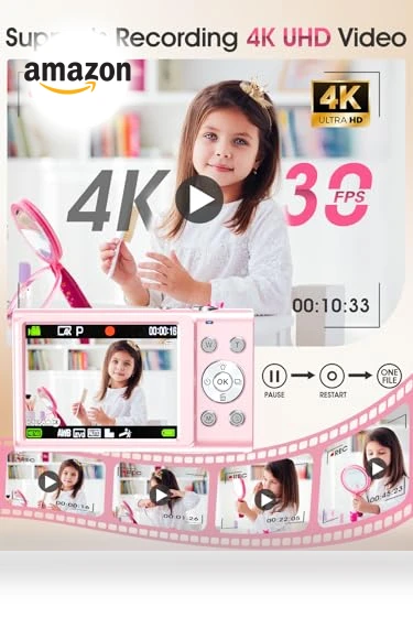 Autofocus 4K Vlogging Camera for Photography — Compact Digital Cameras, Lecnippy