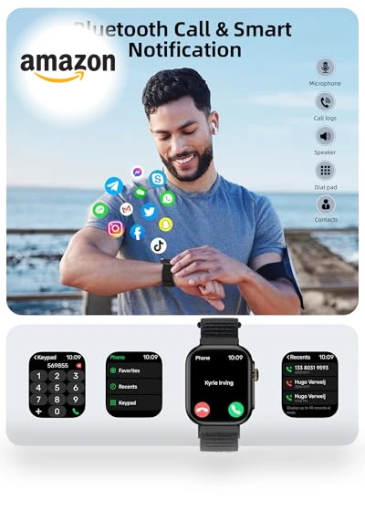 Built-in GPS Smart Watch with Bluetooth Calling — Smartwatches, Parsonver