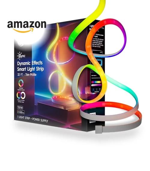 Dynamic Effects Smart LED Light Strip with Music Sync — LED Strips, Cync
