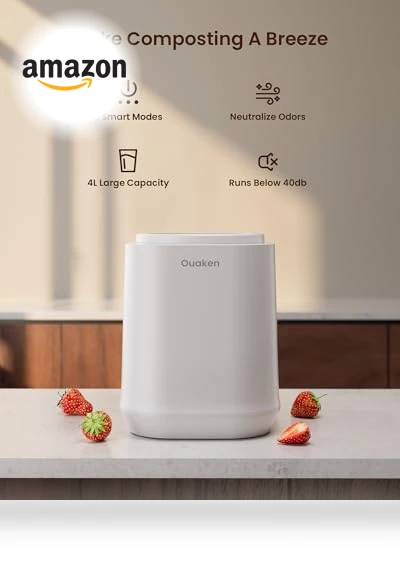 Electric Composter for Kitchen — Waste Management Solutions, Ouaken