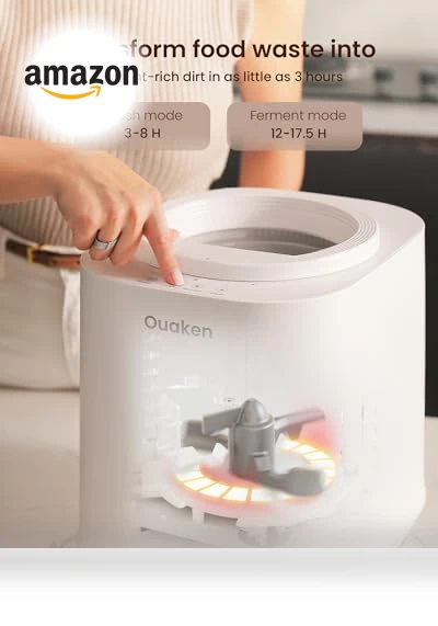 Electric Composter for Kitchen — Waste Management Solutions, Ouaken
