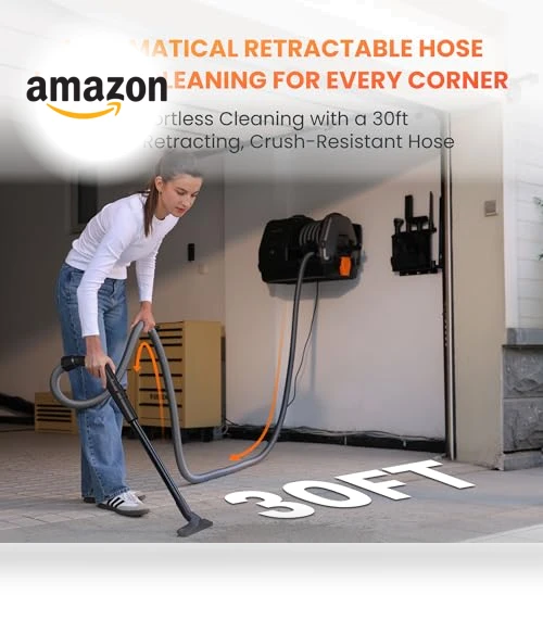 Grandstorm Retractable Vacuum Cleaner — Wet-Dry Vacuums, Giraffe Tools