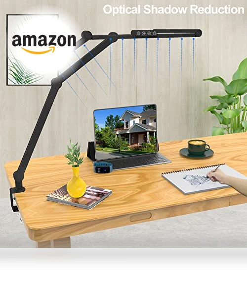 LED Desk Lamp with Clamp — Study & Desk Lighting, Micomlan