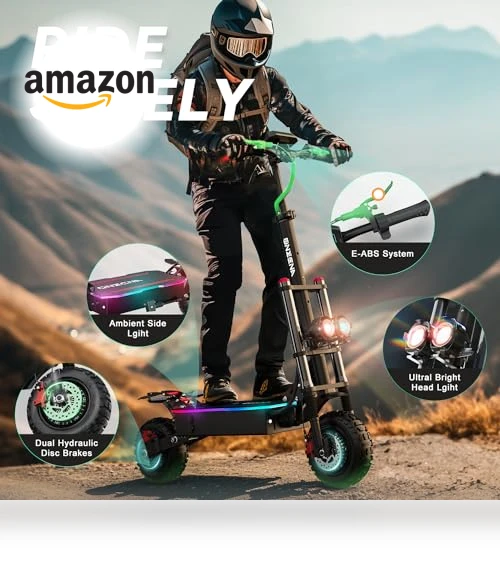 Powerful 5600W Dual Motor Electric Scooter — Electric Self-Balancing Scooters, ONECNA