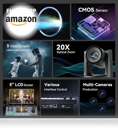 PTZ Camera and Controller Bundle — Video Production Studio, Tenveo