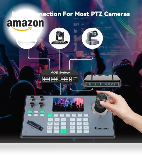 PTZ Camera and Controller Bundle — Video Production Studio, Tenveo
