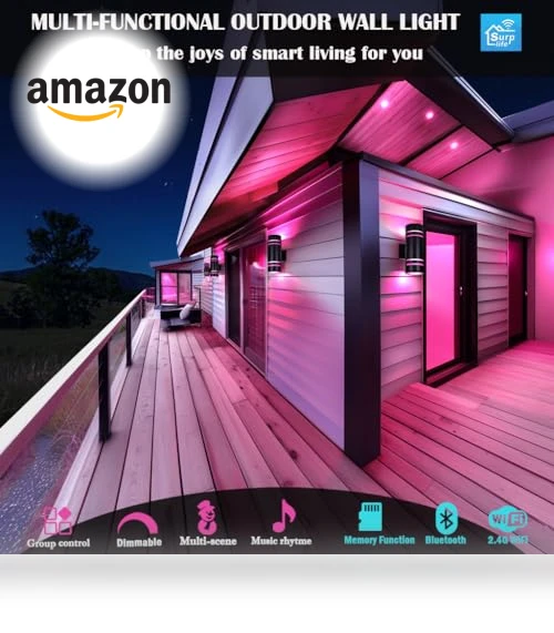 Smart RGB Outdoor Wall Lights — Garden Illumination, iYogaled