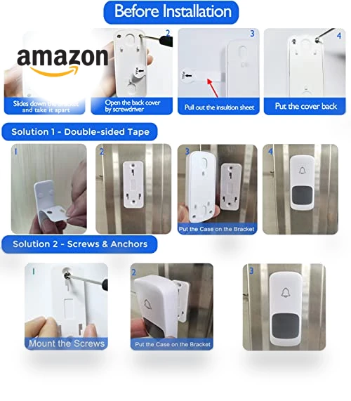 Wireless Doorbell with Fabric Finish — Kits, Coolqiya