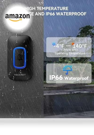 Wireless Doorbell with RGB Light — Kits, TECKNET