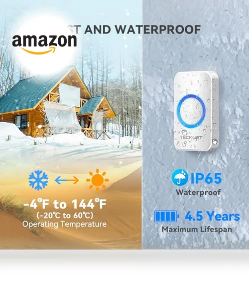 Wireless Doorbells for Home — Kits, TECKNET