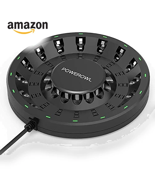 16 Bay AA AAA Battery Charger — Chargers, POWEROWL