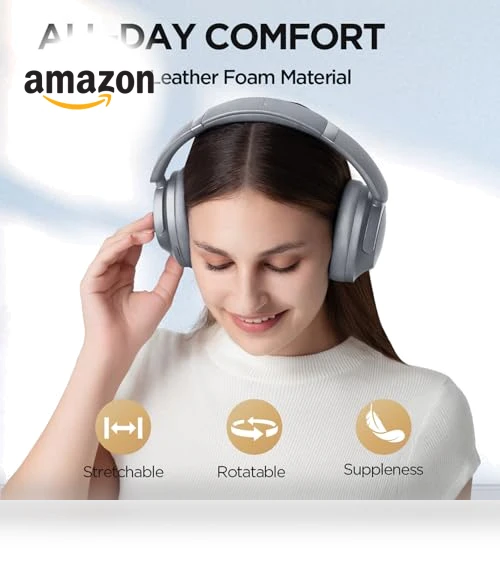 Active Noise Cancelling Headphones — Over-Ear Headphones, 1MORE