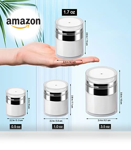Airless Pump Jars Set — Travel Bottles, Mluchee