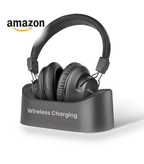 Bluetooth 5.3 Over-Ear Headphones with Wireless Charging Dock — Over-Ear Headphones, Avantree