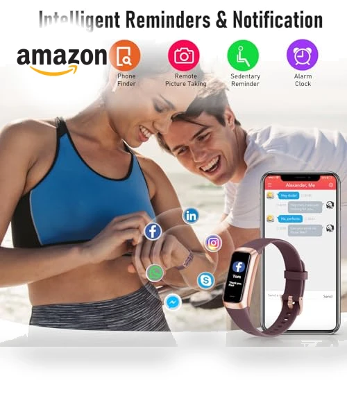 Fitness Tracker with Heart Rate and Blood Oxygen Monitor — Fitness Bands, Zeacool