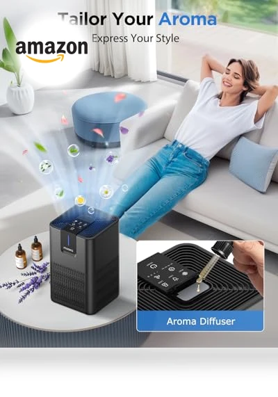 H13 HEPA Air Purifier with Aromatherapy Function — HEPA Air Purifiers, Mooka