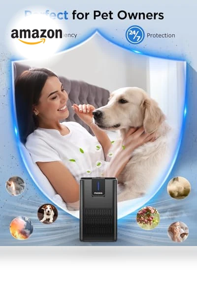 H13 HEPA Air Purifier with Aromatherapy Function — HEPA Air Purifiers, Mooka