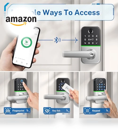 Keypad Smart Door Lock with Handle — Smart Home Security, KUCACCI