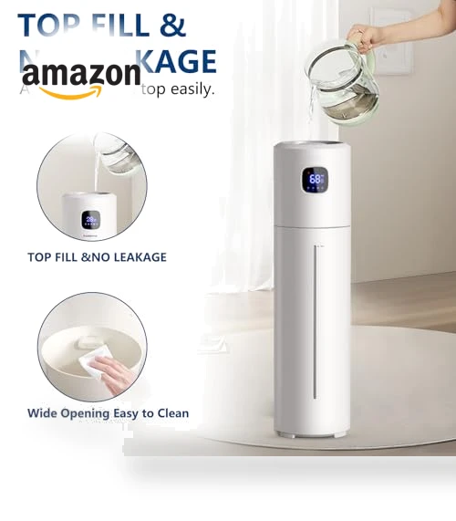 Large Ultrasonic Cool Mist Humidifier — Air Moisturizers, Akeshan