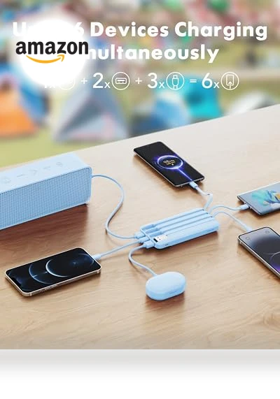 Portable Charger with Built-in Cables — Mobile Power Solutions, Dong guan Utopia-Originality Technology Co., Ltd