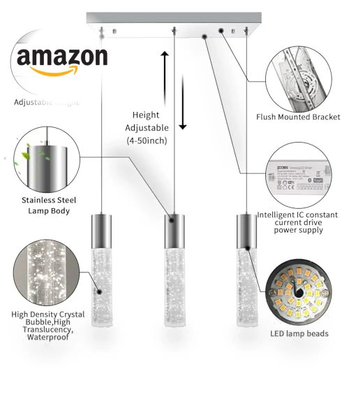 Smart 3-Light LED Pendant Lighting — Pendants, OKELI