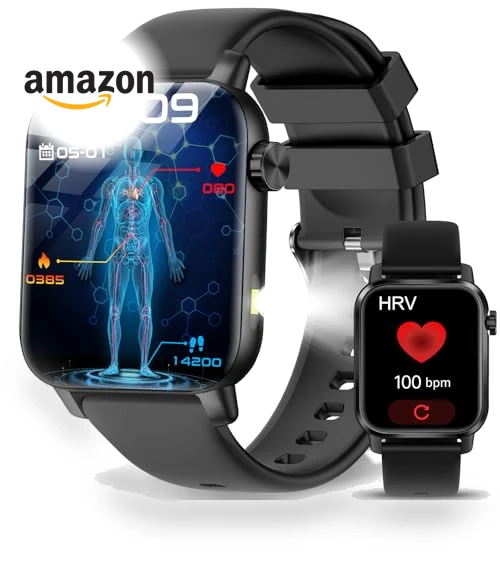 Smart Health Watch with LED Flashlight — Smartwatches, YYKY