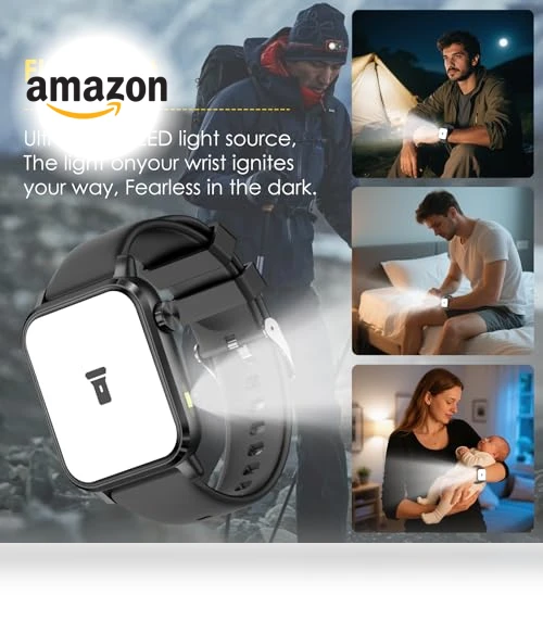 Smart Health Watch with LED Flashlight — Smartwatches, YYKY