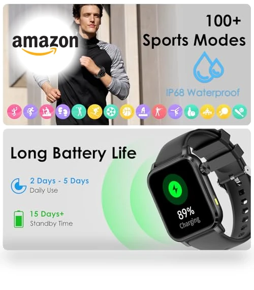 Smart Health Watch with LED Flashlight — Smartwatches, YYKY