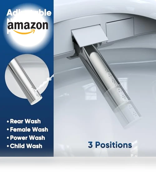 Smart Heated Toilet Seat with Warm Water & Dryer — Bathroom Essentials, FVZ