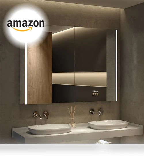 Smart LED Medicine Cabinet with Mirror — Medicine Cabinets, HBEZON