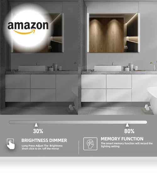 Smart LED Medicine Cabinet with Mirror — Medicine Cabinets, HBEZON
