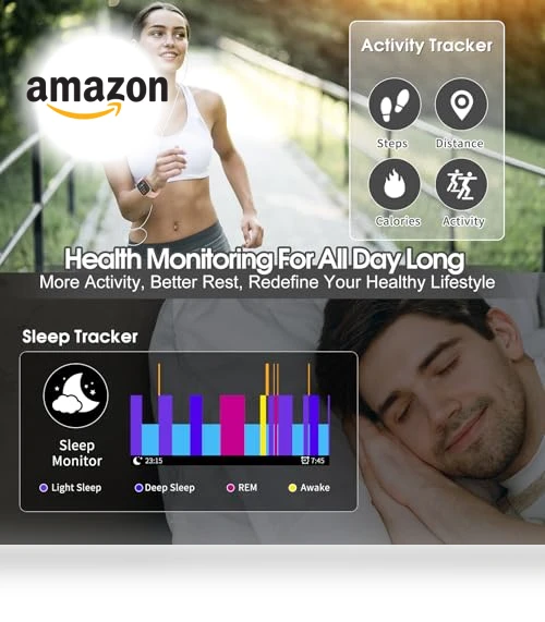 Smart Watch with Bluetooth Call and Fitness Tracking — Smartwatches, aycy