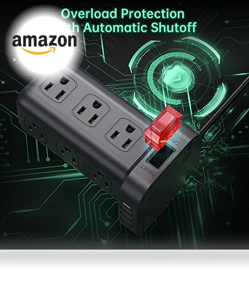 Surge Protector Power Strip Tower with USB Ports — Power Solutions & Surge Protection, SMALLRT