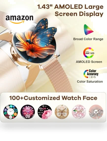 Ultra-Slim HD Women's Smart Watch — Smartwatches, LIGE