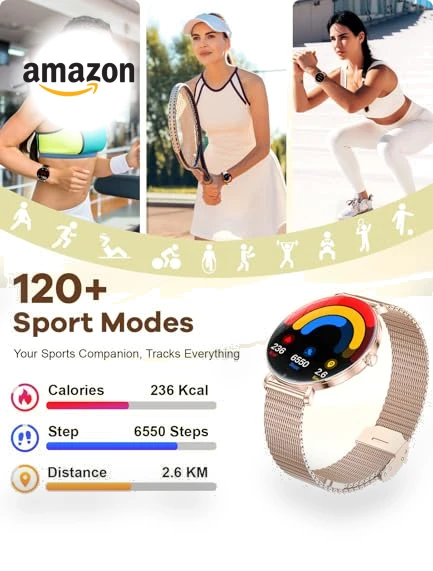 Ultra-Slim HD Women's Smart Watch — Smartwatches, LIGE