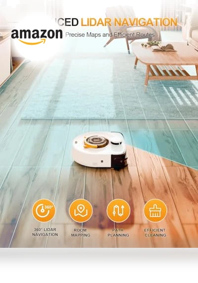 Ultra-Strong Suction Robot Vacuum Cleaner — Smart Cleaning Robots, UBPET