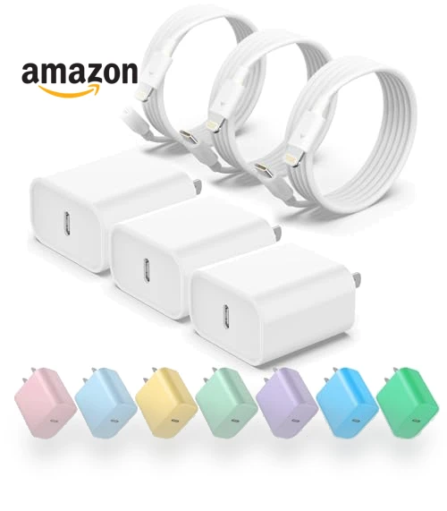 USB C Fast Charger with Lightning Cable — Lightning, ILOUYU
