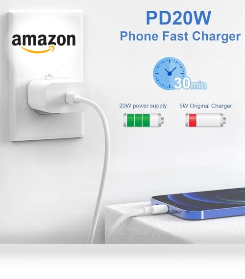 USB C Fast Charger with Lightning Cable — Lightning, ILOUYU