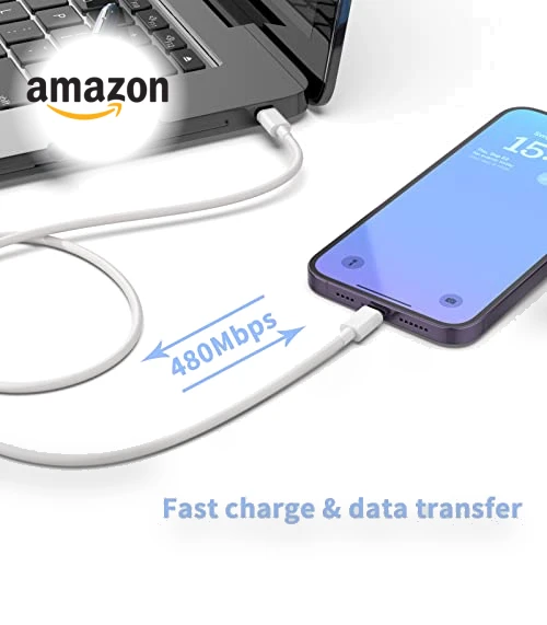 USB C Fast Charger with Lightning Cable — Lightning, ILOUYU