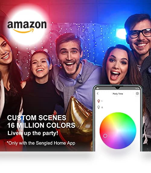 Wi-Fi BR30 Color Smart Bulbs (4-pack) — LED, Sengled