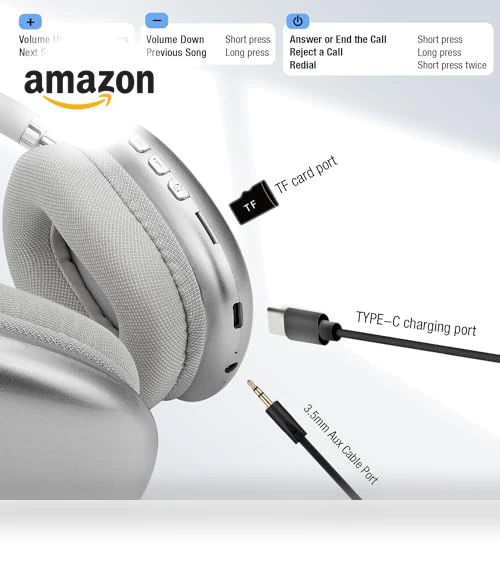 Wireless Bluetooth Over Ear Headphones — Over-Ear Headphones, AUDALA
