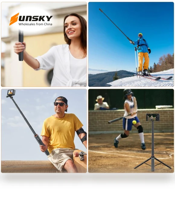 1.4m Action Camera Selfie Stick Tripod — Selfie Sticks, PULUZ