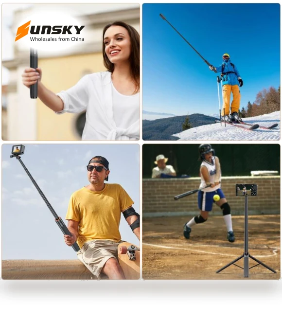 1.4m Action Camera Selfie Stick Tripod — Selfie Sticks, PULUZ