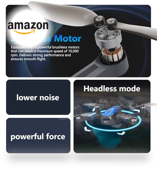 Brushless Motor Drone with 4K HD Camera — Drones, Toladrone