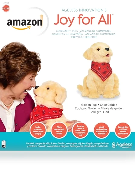 Companion Pet for Seniors - Lifelike Animatronic Dog — Interactive Animal Companions, JOY FOR ALL