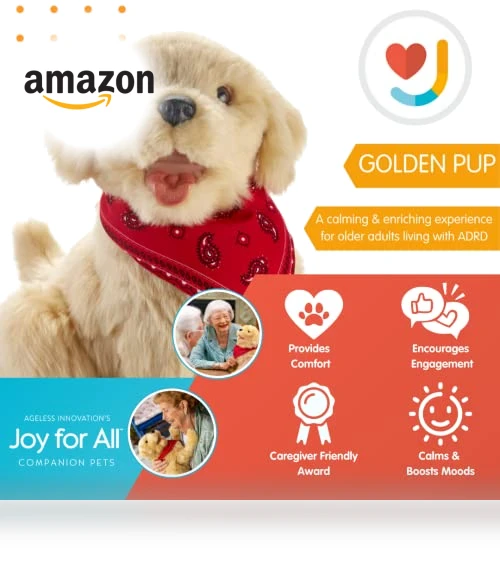 Companion Pet for Seniors - Lifelike Animatronic Dog — Interactive Animal Companions, JOY FOR ALL