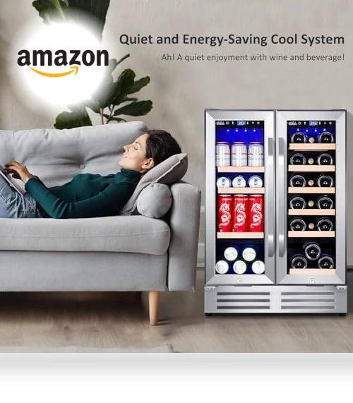 Dual Zone Wine and Beverage Refrigerator — Cooling Systems, Velieta